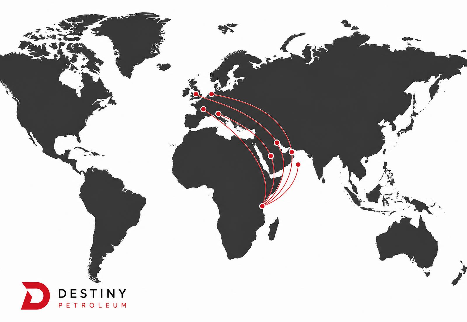 International routes connecting strategic hubs with Africa